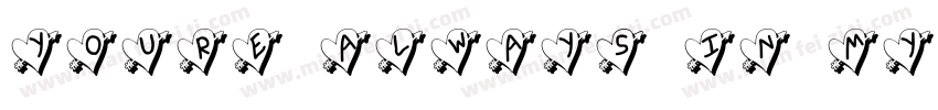 Youre always in my heart字体转换